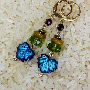 Unique Colorful Autumn Dangle Earrings - Artisan